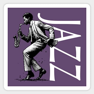 Jazz Saxophonist Magnet